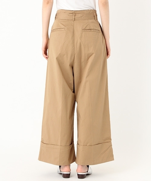 niko and...（ニコアンド）の「バルドマンコットンテンセルワイドパンツ（その他パンツ・レディース・ベージュ/ネイビー/ブラウン/カーキ・4/3）」の8枚目の写真