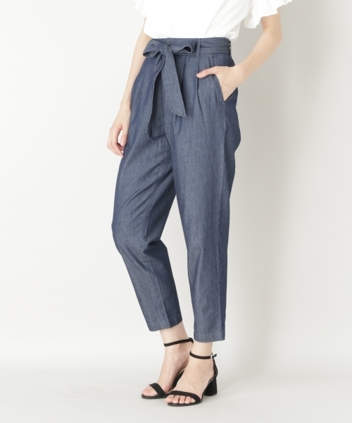 LOWRYS FARM（ローリーズファーム）の「リボンテーパードパンツ　794778（その他パンツ・レディース・ブラック系その他/ブラック/ブルー/ブラウン/ブルー系その他・MEDIUM/LARGE）」の4枚目の写真