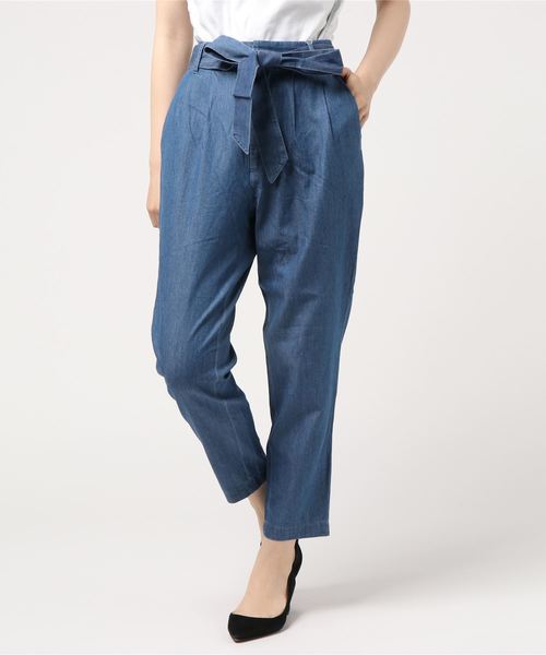 LOWRYS FARM（ローリーズファーム）の「リボンテーパードパンツ　794778（その他パンツ・レディース・ブラック系その他/ブラック/ブルー/ブラウン/ブルー系その他・MEDIUM/LARGE）」の5枚目の写真