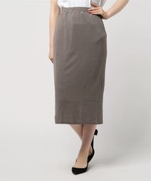 KOBE LETTUCE | ［リブカットソー］ウエストゴム☆タイトスカート＊カジュアル/レディース/ボトムス/ロング丈/ミディアム丈[M2170]神戸レタス(スカート)