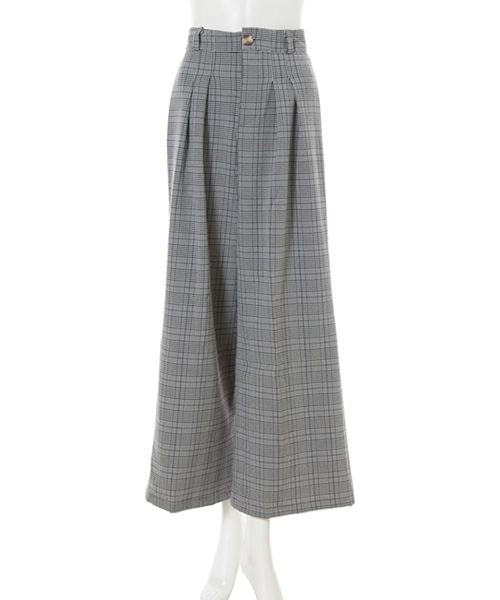 fifth（フィフス）の「ツータックチェックワイドパンツ（その他パンツ・レディース・ブラウン/グレー・MEDIUM）」の7枚目の写真