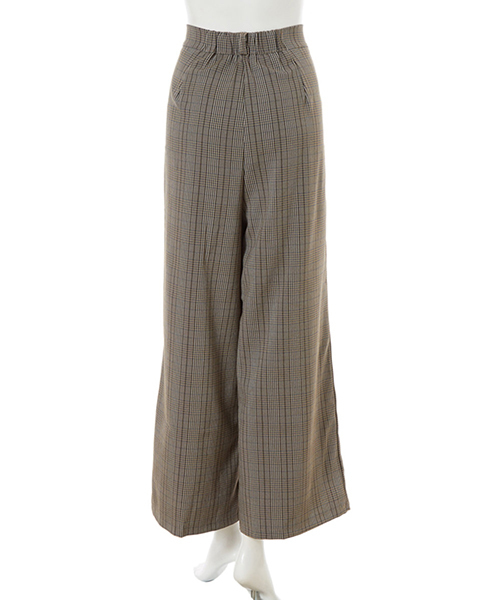 fifth（フィフス）の「ツータックチェックワイドパンツ（その他パンツ・レディース・ブラウン/グレー・MEDIUM）」の5枚目の写真