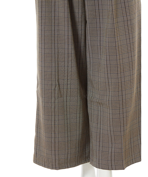 fifth（フィフス）の「ツータックチェックワイドパンツ（その他パンツ・レディース・ブラウン/グレー・MEDIUM）」の8枚目の写真