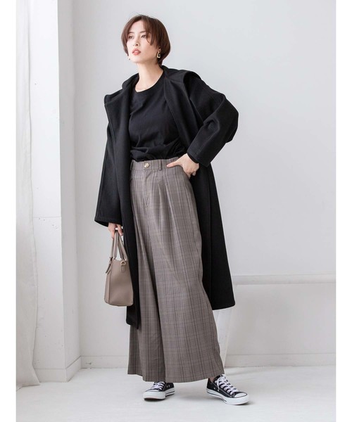 fifth（フィフス）の「ツータックチェックワイドパンツ（その他パンツ・レディース・ブラウン/グレー・MEDIUM）」の12枚目の写真