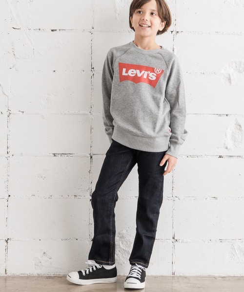 Levi's（リーバイス）の「LEVI'S(R)KIDS バットウィングロゴスウェットシャツ (身長130-150cm)（Tシャツ/カットソー・キッズ・グレー・SMALL/MEDIUM/LARGE）」の5枚目の写真