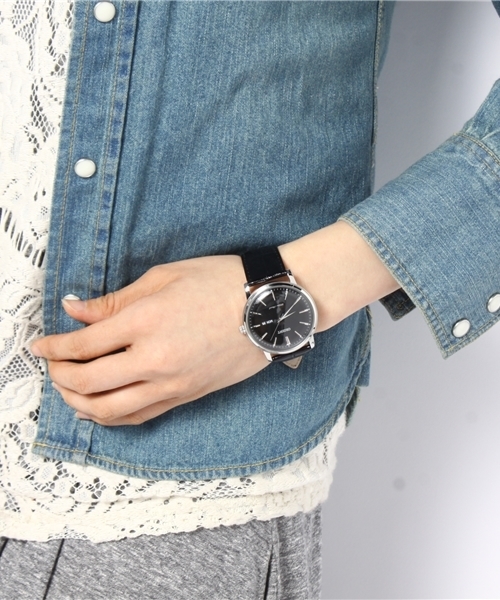 BEAMS BOY（ビームスボーイ）の「【FUDGE5月号掲載】ORIENT / クラシックウォッチ（アナログ腕時計・レディース・ホワイト/ブラック・ONE SIZE）」の3枚目の写真