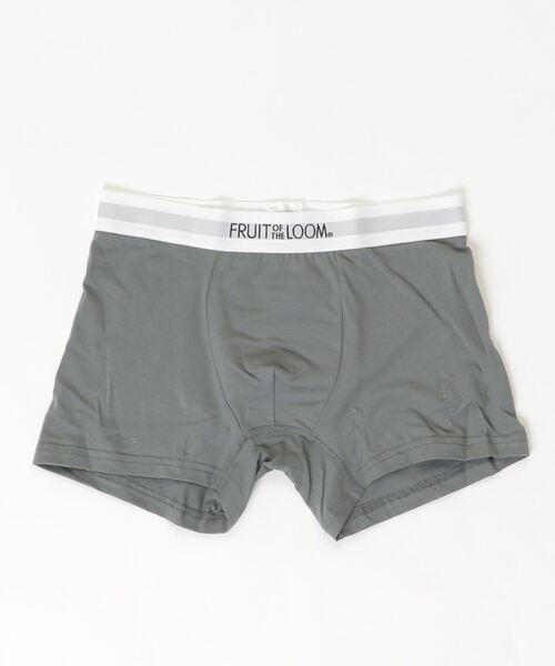 FRUIT OF THE LOOM（フルーツオブザルーム）の「【FRUIT OF THE LOOM】無地 ボクサーパンツ / フルーツオブザルーム リブ ロゴ入り（ボクサーパンツ・メンズ・チャコールグレー/ブラック/パープル/ネイビー/グレー/ピンク/オレンジ/グリーン/ブラウン/グリーン系その他/インディゴブルー/バイオレット/ラベンダー/イエロー/ピンク系その他/グレー系その他/グリーン系その他2/カーキ/レッド/グリーン系その他3/オリーブ/ホワイト・M/L/LL）」の5枚目の写真