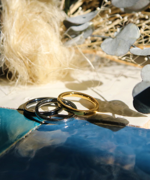 YArKA（ヤーカ）の「【YArKA/ヤーカ】stainless series simple2mm ring/ステンレスシンプル2ミリリング（リング・レディース・ブラック/シルバー/ゴールド・#13/#17/#9/#11/#15/#7/#5/#19/#21）」の3枚目の写真