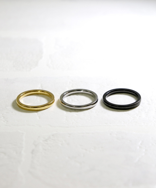 YArKA（ヤーカ）の「【YArKA/ヤーカ】stainless series simple2mm ring/ステンレスシンプル2ミリリング（リング・レディース・ブラック/シルバー/ゴールド・#13/#17/#9/#11/#15/#7/#5/#19/#21）」の5枚目の写真