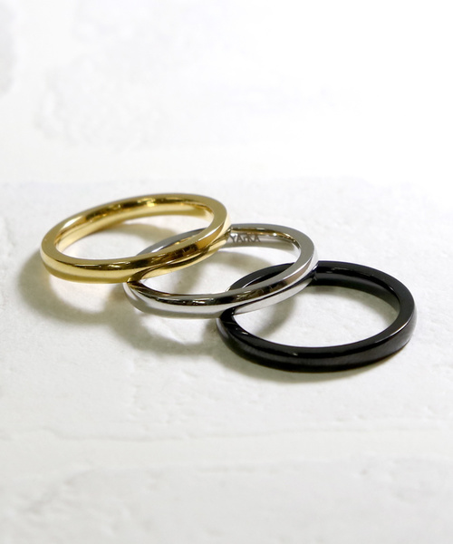 YArKA（ヤーカ）の「【YArKA/ヤーカ】stainless series simple2mm ring/ステンレスシンプル2ミリリング（リング・レディース・ブラック/シルバー/ゴールド・#13/#17/#9/#11/#15/#7/#5/#19/#21）」の6枚目の写真