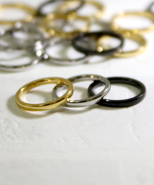 YArKA（ヤーカ）の「【YArKA/ヤーカ】stainless series simple2mm ring/ステンレスシンプル2ミリリング（リング・レディース・ブラック/シルバー/ゴールド・#13/#17/#9/#11/#15/#7/#5/#19/#21）」の7枚目の写真