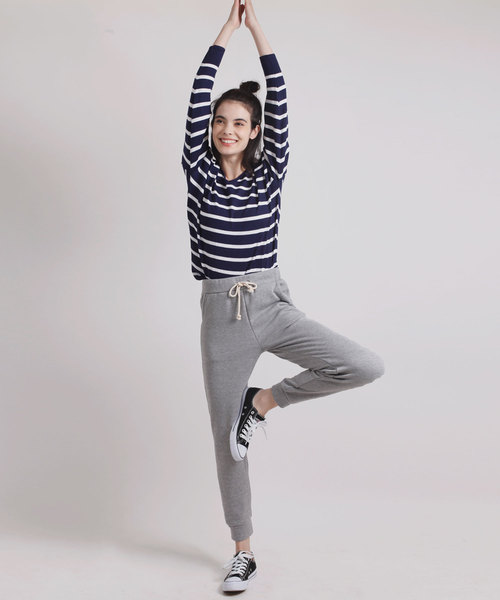 aimoha（アイモハ）の「裏起毛コットンスウェットイージーパンツ（スウェットパンツ・レディース・チャコールグレー/ブラック/グレー・SMALL/MEDIUM/LARGE/X-LARGE/XX-LARGE）」の10枚目の写真