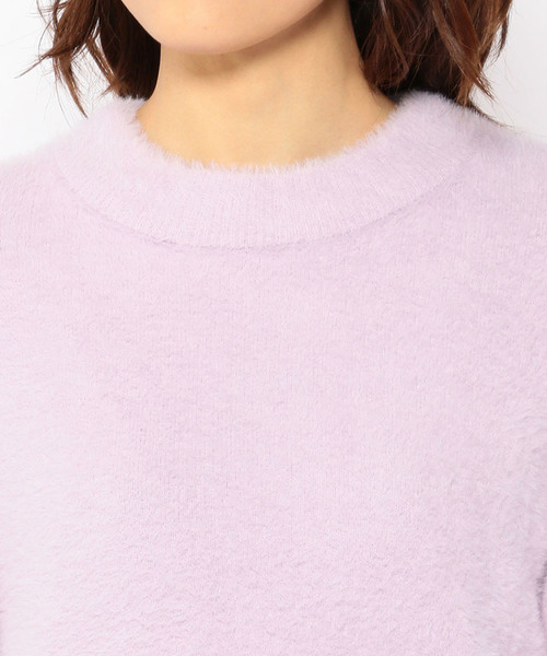 Petit Honfleur（プチオンフルール）の「フェザー編みニットプルオーバー（ニット/セーター・レディース・グレー/ネイビー/ラベンダー・M size/L size）」の10枚目の写真