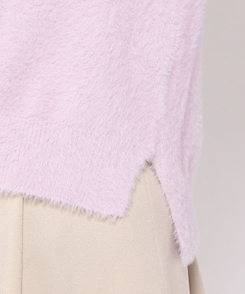 Petit Honfleur（プチオンフルール）の「フェザー編みニットプルオーバー（ニット/セーター・レディース・グレー/ネイビー/ラベンダー・M size/L size）」の12枚目の写真