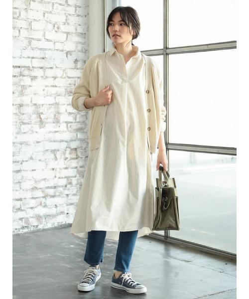 AMERICAN HOLIC(アメリカンホリック)の「スキッパーフレアワンピース*(ワンピース・レディース・ベージュ系その他/ブルー系その他4/ホワイト系その他5/イエロー系その他3・FREE)」の9枚目の写真