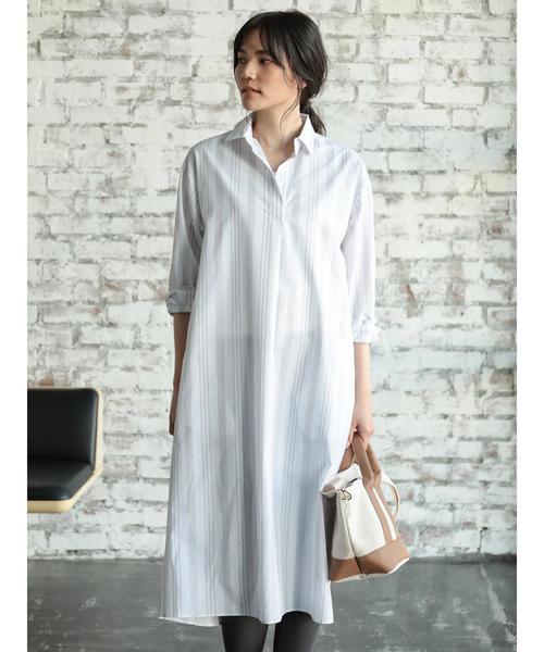 AMERICAN HOLIC(アメリカンホリック)の「スキッパーフレアワンピース*(ワンピース・レディース・ベージュ系その他/ブルー系その他4/ホワイト系その他5/イエロー系その他3・FREE)」の20枚目の写真