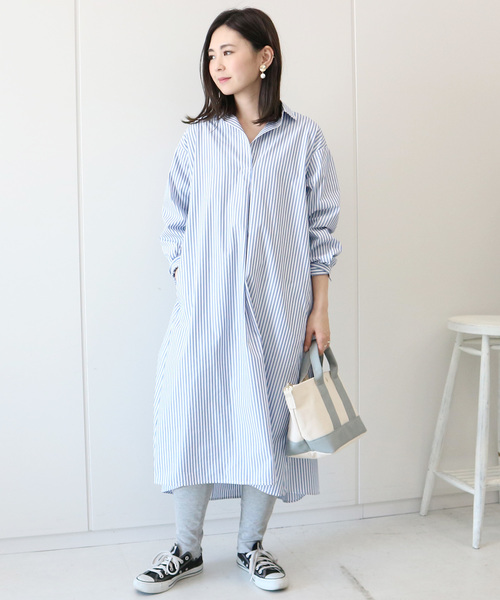 AMERICAN HOLIC(アメリカンホリック)の「スキッパーフレアワンピース*(ワンピース・レディース・ベージュ系その他/ブルー系その他4/ホワイト系その他5/イエロー系その他3・FREE)」の3枚目の写真