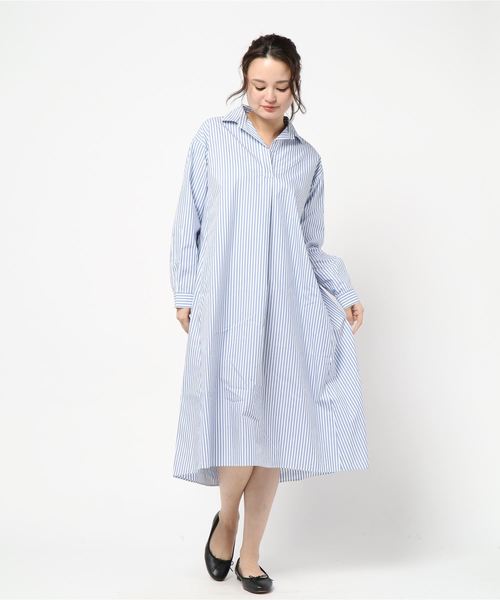 AMERICAN HOLIC(アメリカンホリック)の「スキッパーフレアワンピース*(ワンピース・レディース・ベージュ系その他/ブルー系その他4/ホワイト系その他5/イエロー系その他3・FREE)」の16枚目の写真