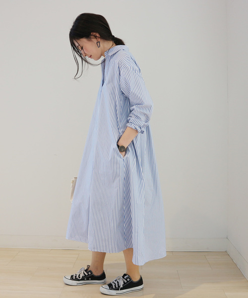 AMERICAN HOLIC(アメリカンホリック)の「スキッパーフレアワンピース*(ワンピース・レディース・ベージュ系その他/ブルー系その他4/ホワイト系その他5/イエロー系その他3・FREE)」の17枚目の写真