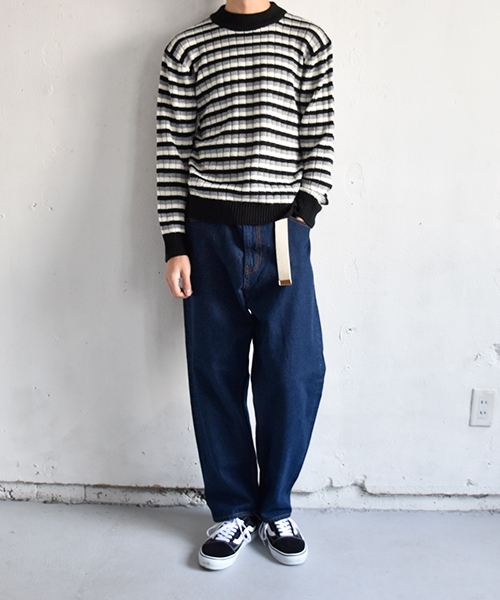 PairPair（ペアペア）の「ワイドテーパードデニムパンツ（デニムパンツ・メンズ・インディゴブルー・MEDIUM/LARGE）」の10枚目の写真