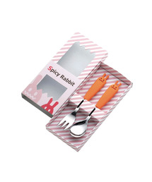 GLOBAL FORME CONCRETE（グローバルフォルムコンクリート）の「スパイシーラビット２ｐｃ セットBOX　スプーン＆フォーク（カトラリー）」