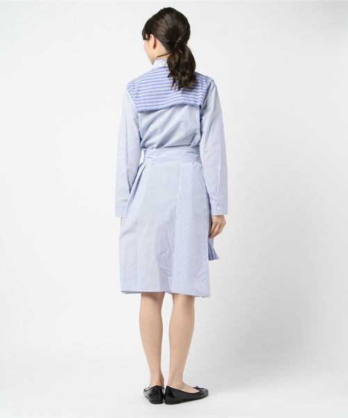 Banner Barrett（バナーバレット）の「ストライプロングシャツ（シャツ/ブラウス・レディース・ベージュ/ブルー・38）」の3枚目の写真