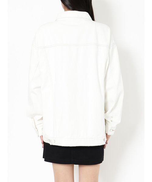 EMODA（エモダ）の「バルキーロングGジャン（デニムジャケット・レディース・ブルー/ホワイト・FREE）」の10枚目の写真