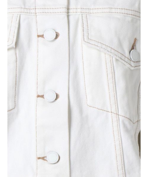 EMODA（エモダ）の「バルキーロングGジャン（デニムジャケット・レディース・ブルー/ホワイト・FREE）」の14枚目の写真