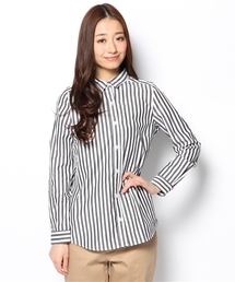 BEAMS LIGHTS Women's | BEAMS LIGHTS / コットン太ストライプシャツ(シャツ/ブラウス)