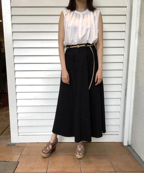 Culture Medium（カルチャーミディアム）の「60sレーヨンローンギャザーブラウス（シャツ/ブラウス・レディース・パープル/ライトベージュ/ホワイト/ブラック・FREE）」の2枚目の写真