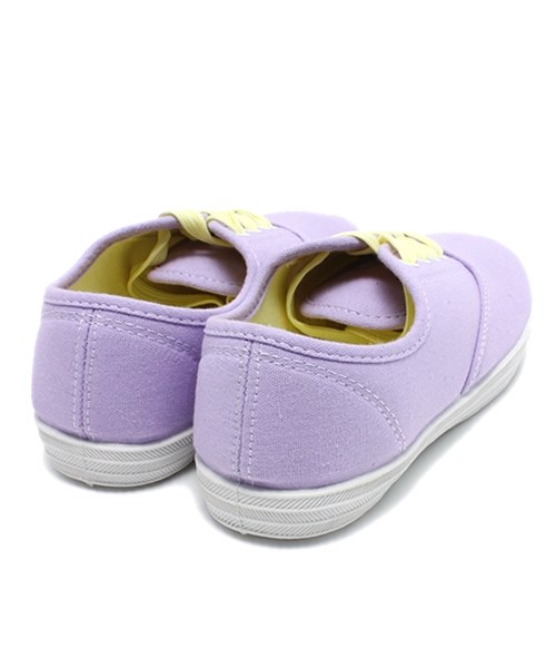 WEGO（ウィゴー）の「WEGO/キャンバスデッキスニーカー（スニーカー・レディース・アイボリー/サックスブルー/パープル/ピンク・23.5/24.5）」の5枚目の写真