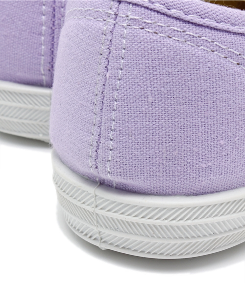 WEGO（ウィゴー）の「WEGO/キャンバスデッキスニーカー（スニーカー・レディース・アイボリー/サックスブルー/パープル/ピンク・23.5/24.5）」の8枚目の写真