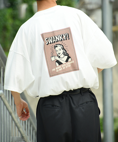 kutir（クティール）の「ダンディ＆マダムＴシャツ（Tシャツ/カットソー・メンズ・ホワイト/ブラック/ホワイト系その他/ブラック系その他・MEDIUM/LARGE）」の2枚目の写真