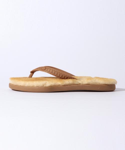 美品✨UGG ブラウン サンダル UGG アグ サンダル ファー ファンケット レディース 厚底