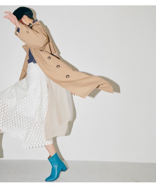 LE CIEL BLEU（ルシェルブルー）の「Dot Lace Flare Skirt（スカート・レディース・ブラック/パープル/オフホワイト・38/36/34）」の7枚目の写真