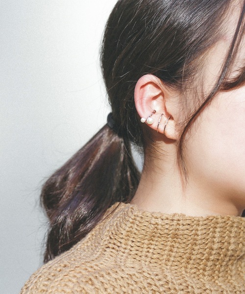 ESTELLE（エステール）の「K10 ホワイトゴールド イヤーカフ ESTELLE/エステール WEB限定（イヤーカフ・レディース・ホワイトゴールド・-）」の6枚目の写真