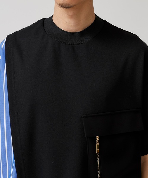 CULLNI（クルニ）の「【CULLNI】STUDIOUS限定 STRIPE COMBINATION PO（Tシャツ/カットソー・メンズ・ブラック/ピンク・SMALL/MEDIUM）」の15枚目の写真