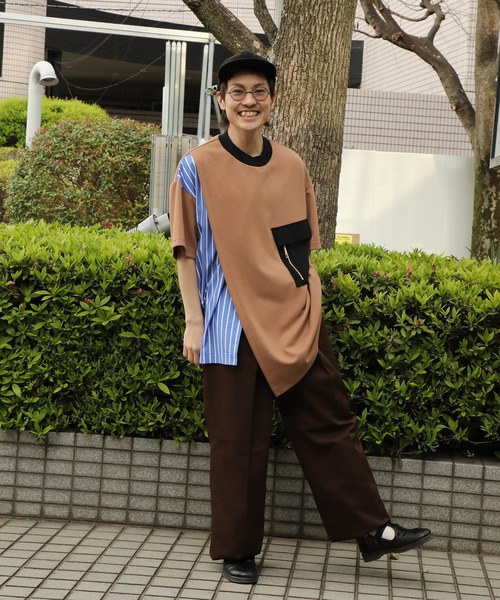 CULLNI（クルニ）の「【CULLNI】STUDIOUS限定 STRIPE COMBINATION PO（Tシャツ/カットソー・メンズ・ブラック/ピンク・SMALL/MEDIUM）」の17枚目の写真