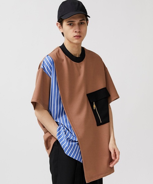 CULLNI（クルニ）の「【CULLNI】STUDIOUS限定 STRIPE COMBINATION PO（Tシャツ/カットソー・メンズ・ブラック/ピンク・SMALL/MEDIUM）」の20枚目の写真