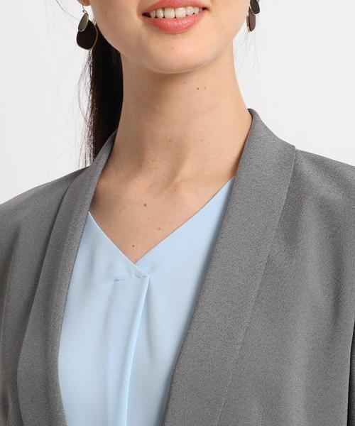 INDIVI（インディヴィ）の「◇【ハンドウォッシュ】タキシードカラー風  