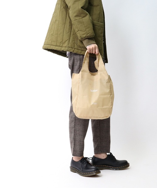 BeMee(ビーミー)の「【 BeMee / ビーミー 】 # エコバッグ S‥(エコバッグ/サブバッグ・レディース・ホワイト/ブラック/ネイビー/ピンク/オリーブ/ブルー/ベージュ/パープル/グレー・FREE/SMALL)」の4枚目の写真