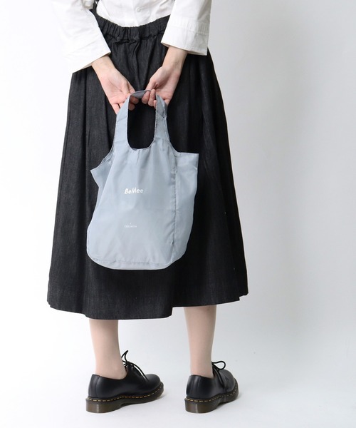 BeMee(ビーミー)の「【 BeMee / ビーミー 】 # エコバッグ S‥(エコバッグ/サブバッグ・レディース・ホワイト/ブラック/ネイビー/ピンク/オリーブ/ブルー/ベージュ/パープル/グレー・FREE/SMALL)」の3枚目の写真