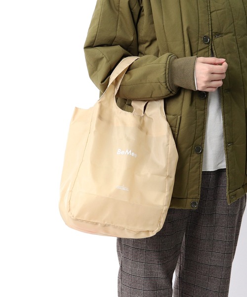 BeMee(ビーミー)の「【 BeMee / ビーミー 】 # エコバッグ S‥(エコバッグ/サブバッグ・レディース・ホワイト/ブラック/ネイビー/ピンク/オリーブ/ブルー/ベージュ/パープル/グレー・FREE/SMALL)」の16枚目の写真