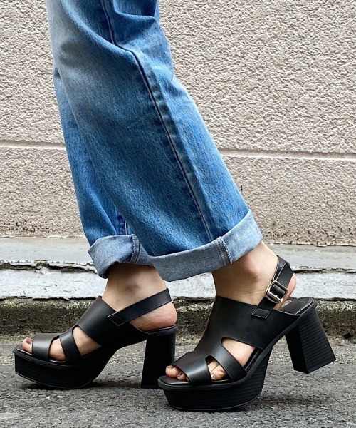 PAGEBOY（ページボーイ）の「ヘビーソールサンダル（サンダル・レディース・ブラック/ダークブラウン・MEDIUM/LARGE）」の7枚目の写真