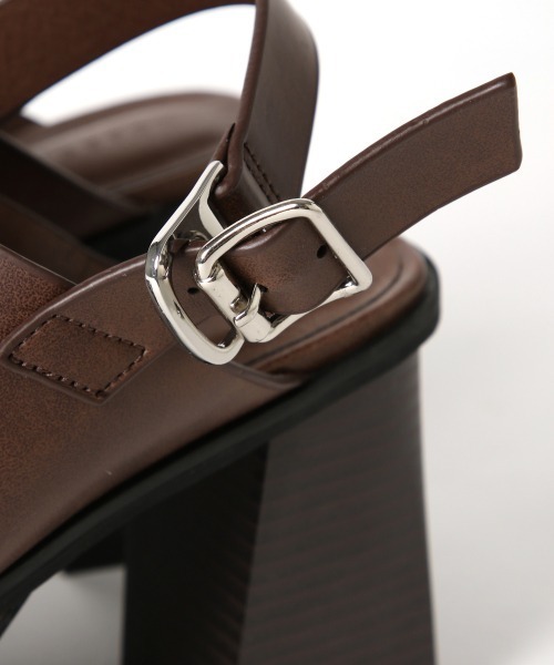 PAGEBOY（ページボーイ）の「ヘビーソールサンダル（サンダル・レディース・ブラック/ダークブラウン・MEDIUM/LARGE）」の3枚目の写真