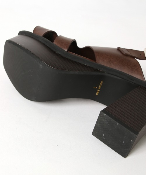 PAGEBOY（ページボーイ）の「ヘビーソールサンダル（サンダル・レディース・ブラック/ダークブラウン・MEDIUM/LARGE）」の8枚目の写真