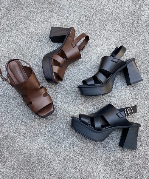 PAGEBOY（ページボーイ）の「ヘビーソールサンダル（サンダル・レディース・ブラック/ダークブラウン・MEDIUM/LARGE）」の19枚目の写真