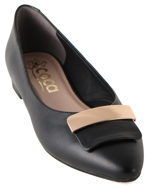coca(ANDEX shoes product)(コカ)の「coca / コカ バックル飾り付き ローヒール パンプス 120033(パンプス・レディース・ブラック/ベージュ/ブラック系その他/グレー・23.5cm/24.5cm/23.0cm/24.0cm/22.5cm/22.0cm)」の22枚目の写真
