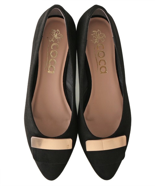 coca(ANDEX shoes product)(コカ)の「coca / コカ バックル飾り付き ローヒール パンプス 120033(パンプス・レディース・ブラック/ベージュ/ブラック系その他/グレー・23.5cm/24.5cm/23.0cm/24.0cm/22.5cm/22.0cm)」の6枚目の写真
