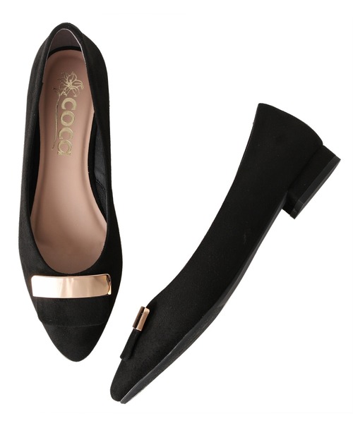 coca(ANDEX shoes product)(コカ)の「coca / コカ バックル飾り付き ローヒール パンプス 120033(パンプス・レディース・ブラック/ベージュ/ブラック系その他/グレー・23.5cm/24.5cm/23.0cm/24.0cm/22.5cm/22.0cm)」の7枚目の写真